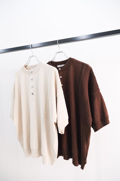 流れ｜Ogawa Henley Knit｜YASHIKI 24SS｜えん -en-