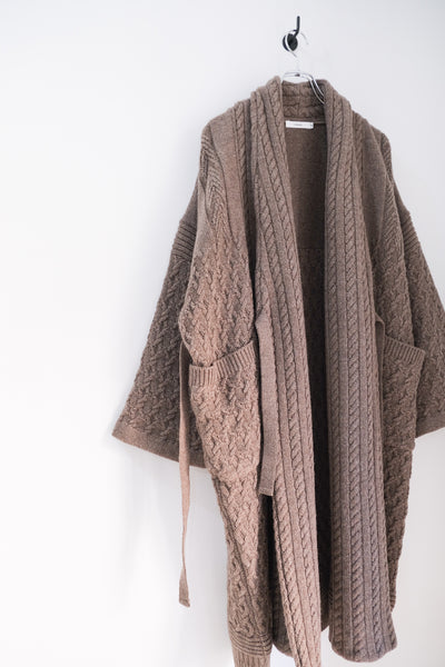 陰り｜Ginrei Knit Coat｜YASHIKI 23AW｜えん -en-