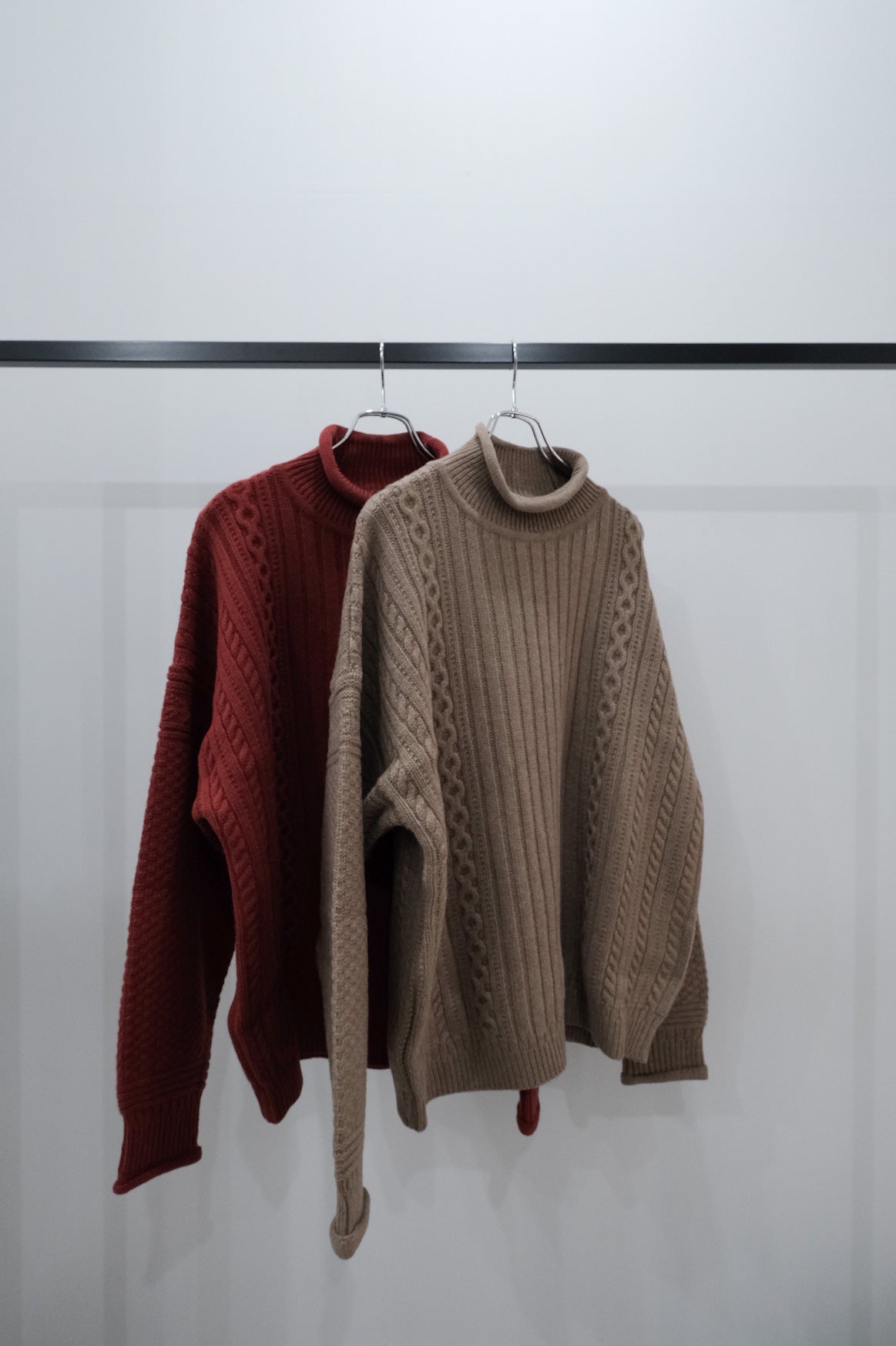 Shizuku Curl High Neck Knit｜YASHIKI 22AW ｜えん -en- | 新品 22AW