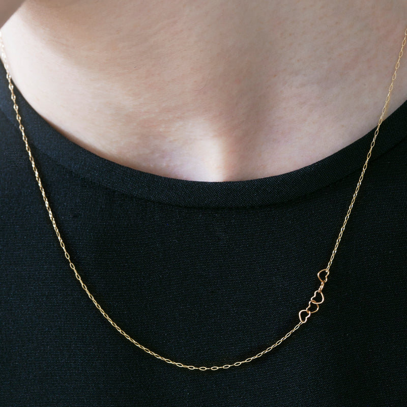 heart side necklace pink gold Les bonbon 高評価 4392円引き
