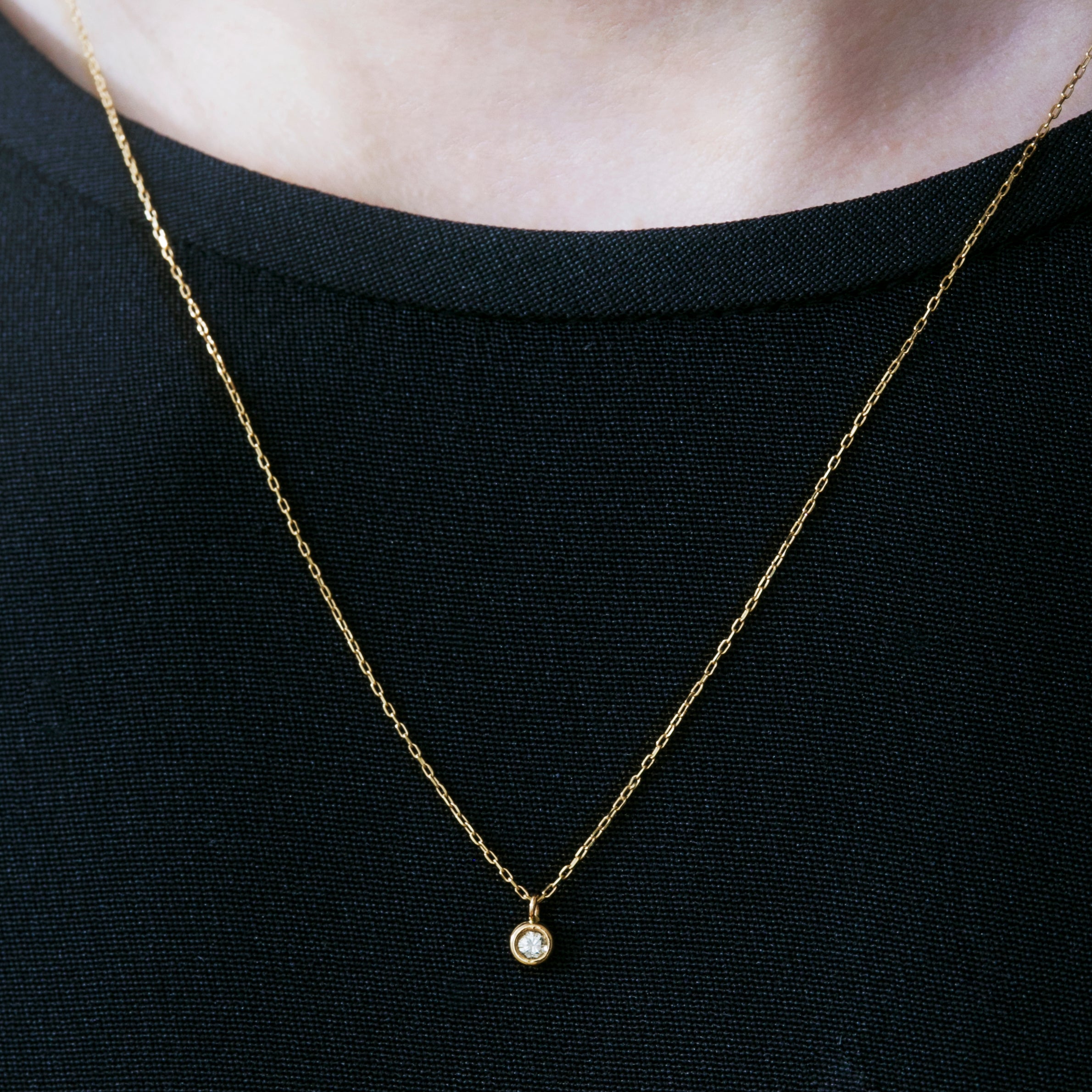 diamond radiant necklace – les bon bon Online store