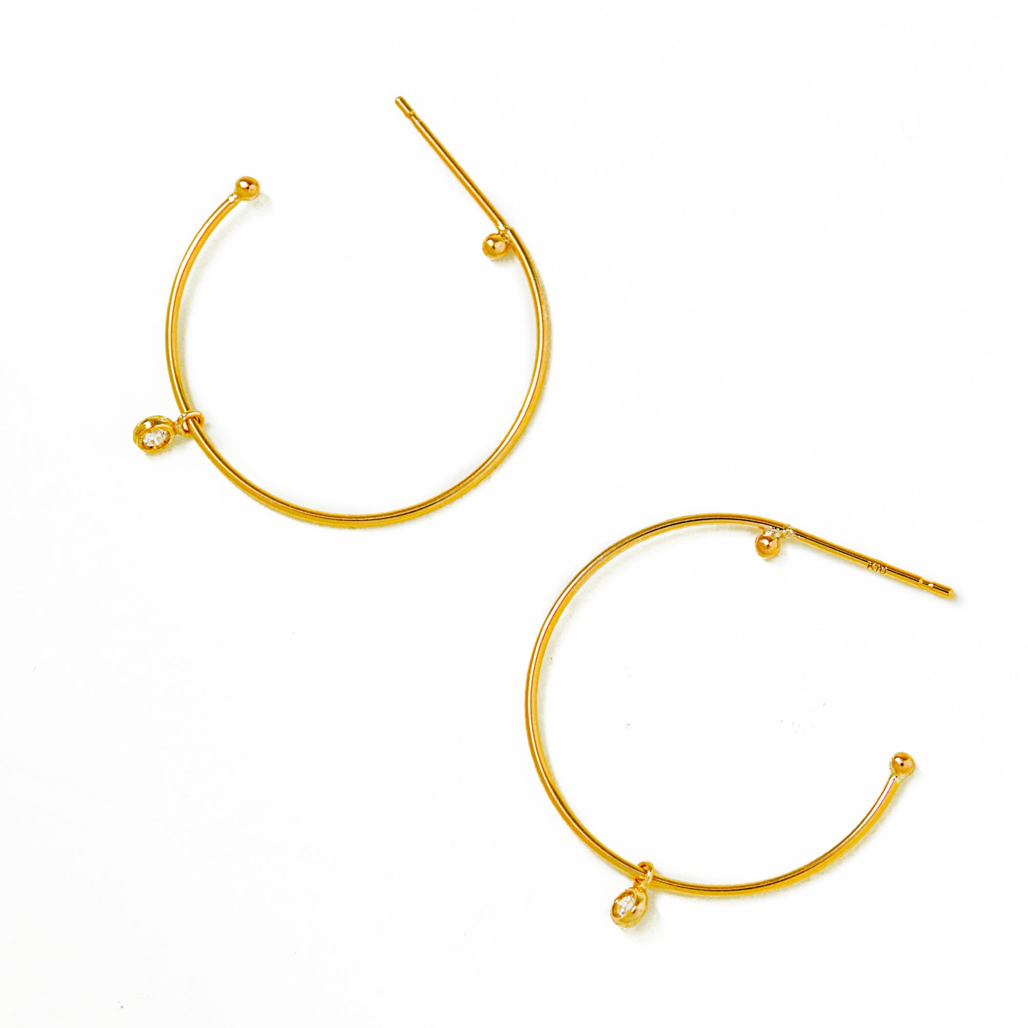 diamond hoop pierce – les bon bon Online store