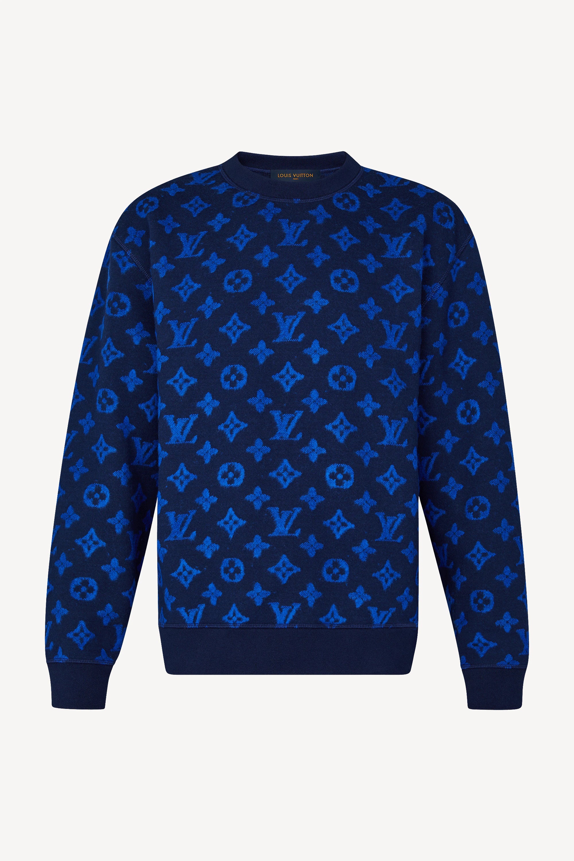 Louis Vuitton 2019 Full Monogram Jacquard Crew Neck Sweatshirt - Orange  Sweatshirts & Hoodies, Clothing - LOU270651