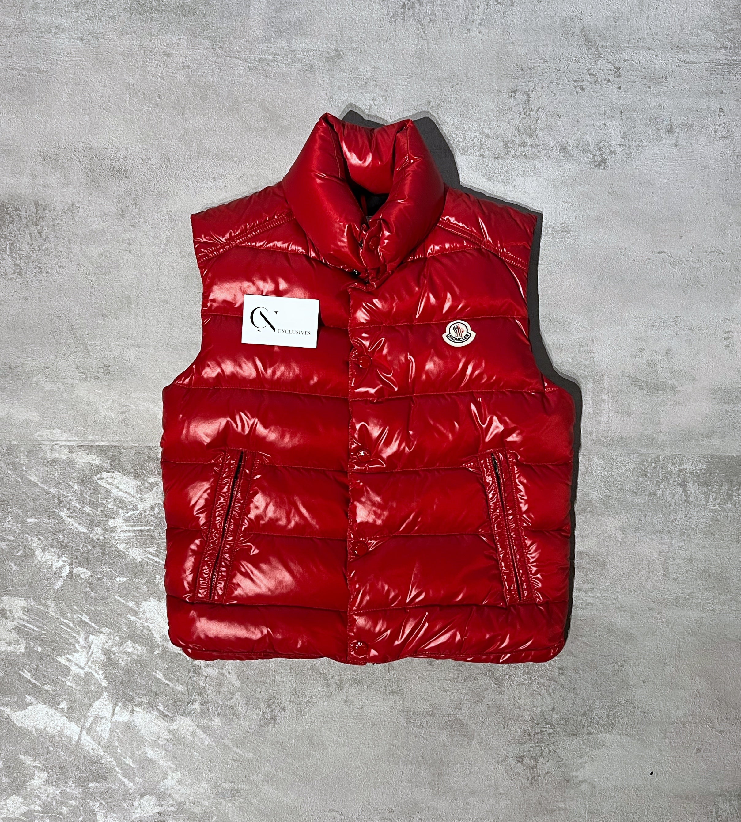 moncler tib gilet red