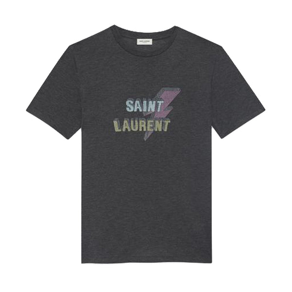 saint laurent lightning bolt tee