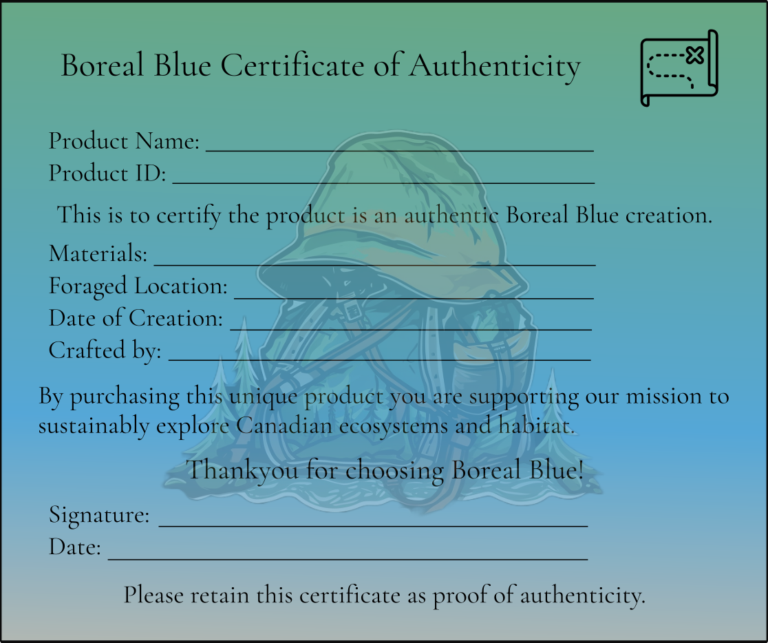 boreal blue certificate of authenticity to avoid greenwashing sustainability