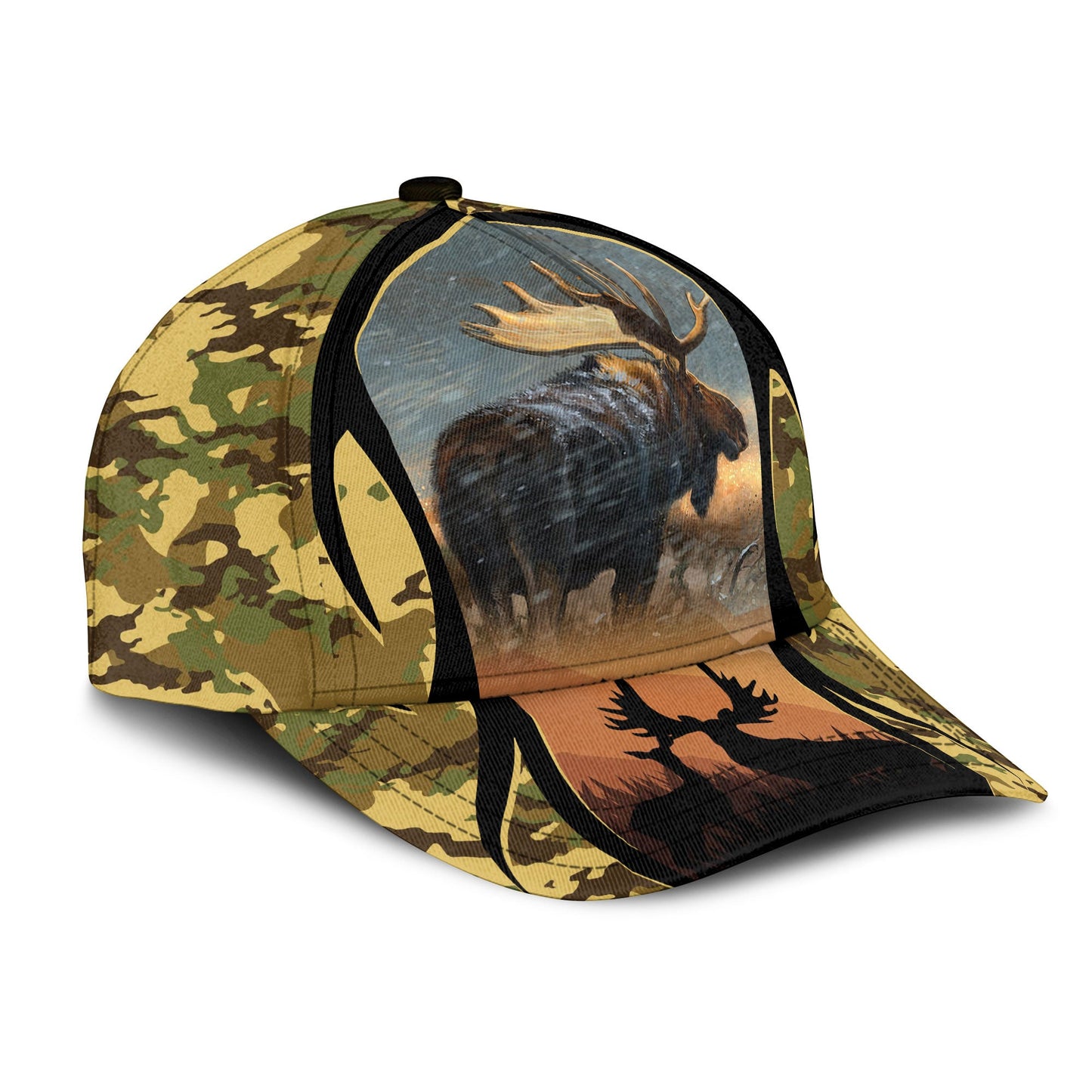 Love Moose Hunting Camouflage Classic Cap