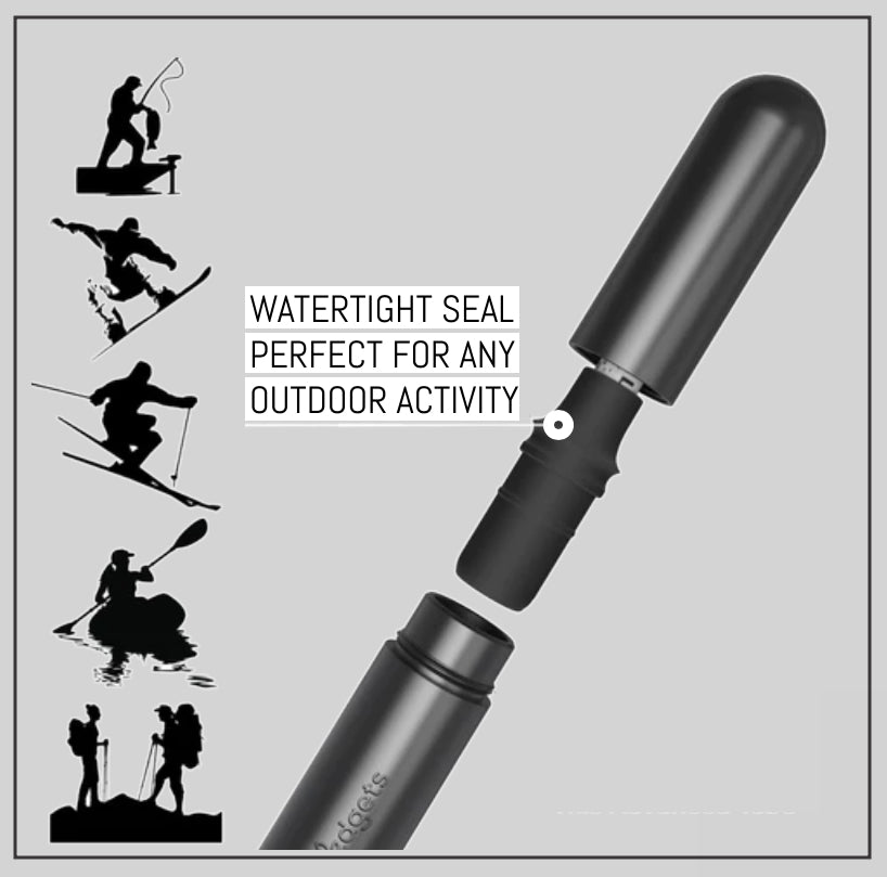 dube tube kit image with outdoor sports depicted alongside it