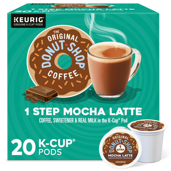 The Original Donut Shop Vanilla Latte Coffee 20 to 160 K cup Pods