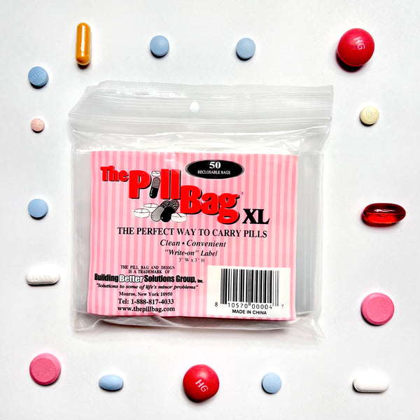 100 Packs Pill Bags BPA Free Pill Pouch 3 x 2.75'' Small Bag with Write-on