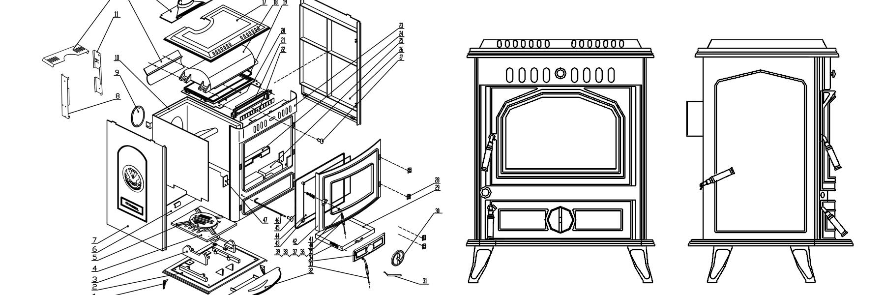 olymberyl stove spare parts