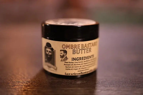 2oz black container Ombre beard butter