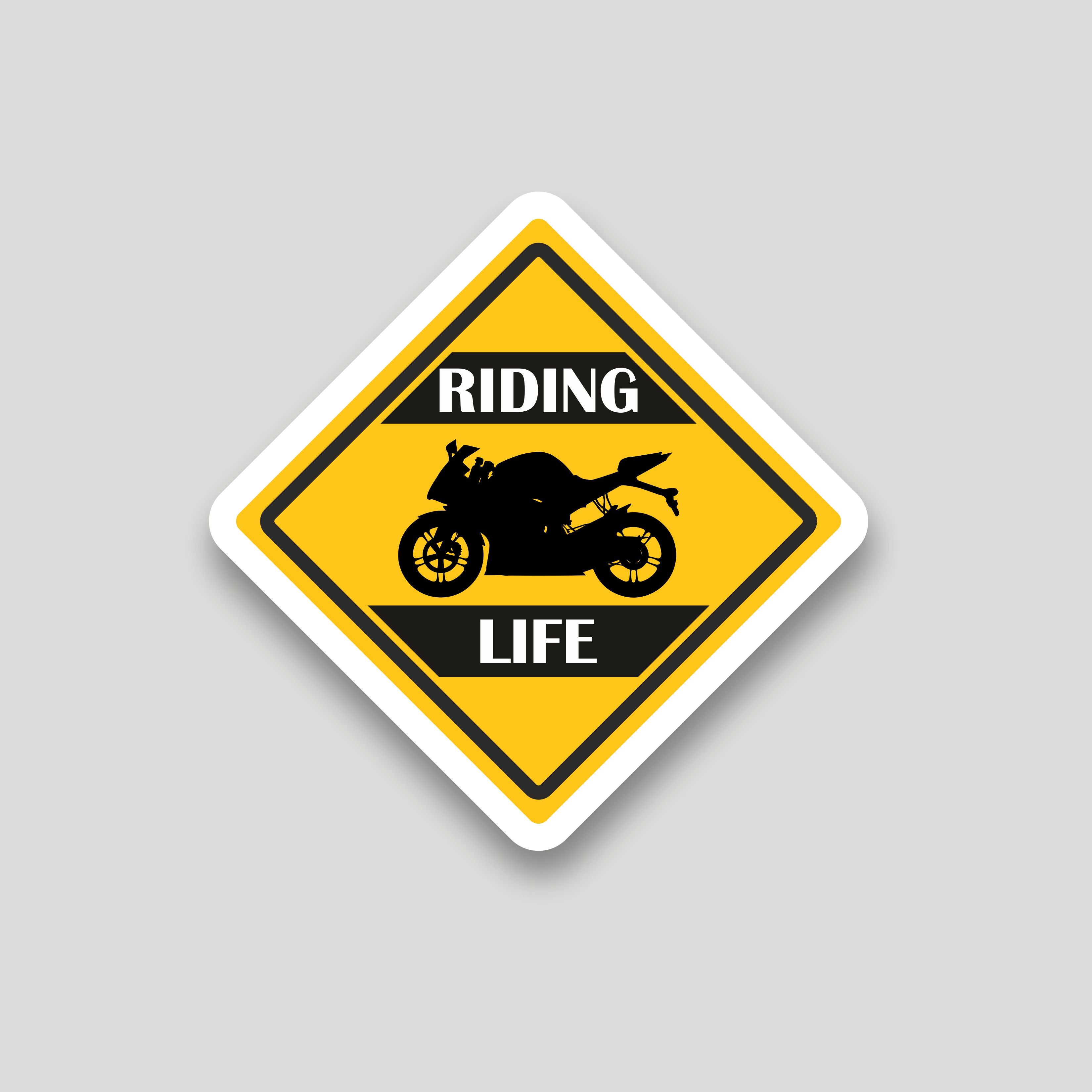 Riding Life Sticker
