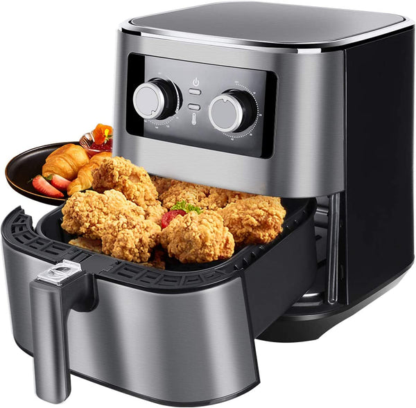 Air Fryer Oven, Uten 10L Digital Air Fryers Oven, Smart Tabletop Oven with  12 Preset Menus, LED Touch Screen Temperature and Control for Baking with  Recipe, 1500W