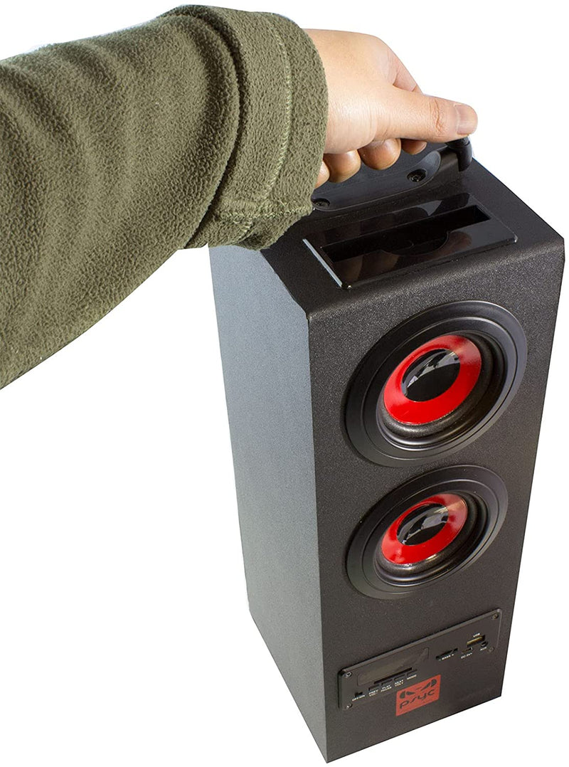 tower bluetooth speaker with fm radio