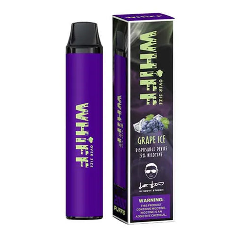 Grape Ice Flavored Whiff Magnum Disposable Vape Device By Scott Storch