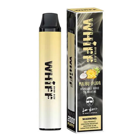 Malibu Colada Flavored Whiff Magnum Disposable Vape Device By Scott Storch