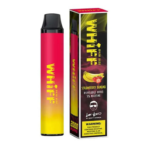 Strawberry Banana Flavored Whiff Magnum Disposable Vape Device By Scott Storch