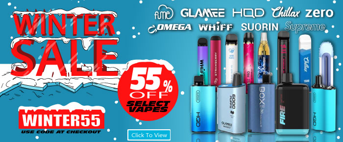 WINTER SALE 55% OFF SELECT VAPES ONLY