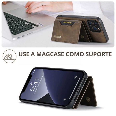 Capa para Iphone  MagCase Marrom  suporte para seu Iphone