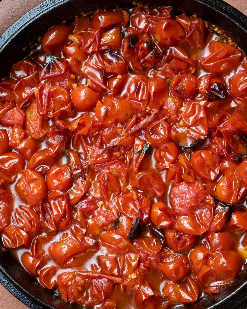 roasted tomatoes with olive oil