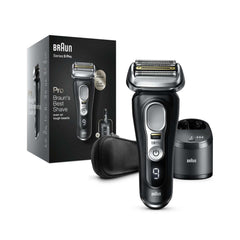 Braun Series 9 Pro -partakone puhdistusasemalla