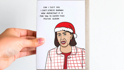 Funny christmas card - Giddy Vibes