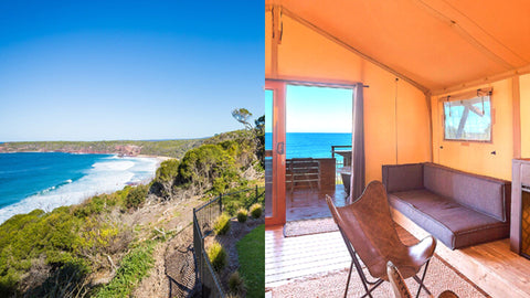 Merimbula Beach cabin with oceam views