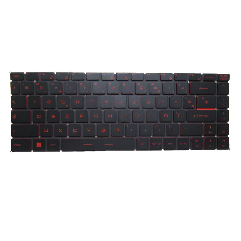 Laptop Backlit Keyboard Red Words For MSI Bravo 15 A4D A4DCR A4DDR French FR Black Without Frame New