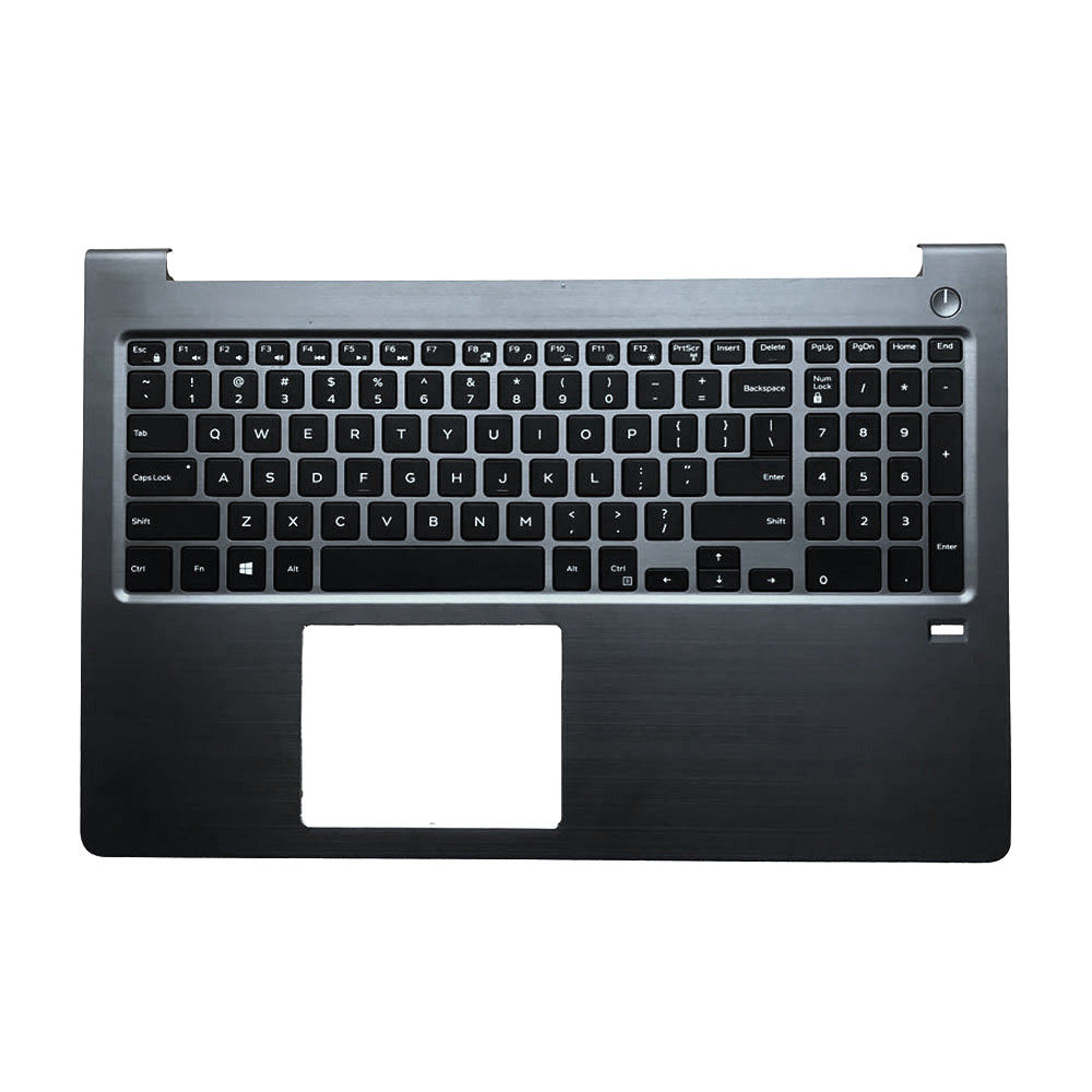 Laptop Palmrest For DELL Vostro 15 5568 V5568 0FCN57 FCN57 With Backlit English US Keyboard With Fingerprint Hole Black Upper Case New
