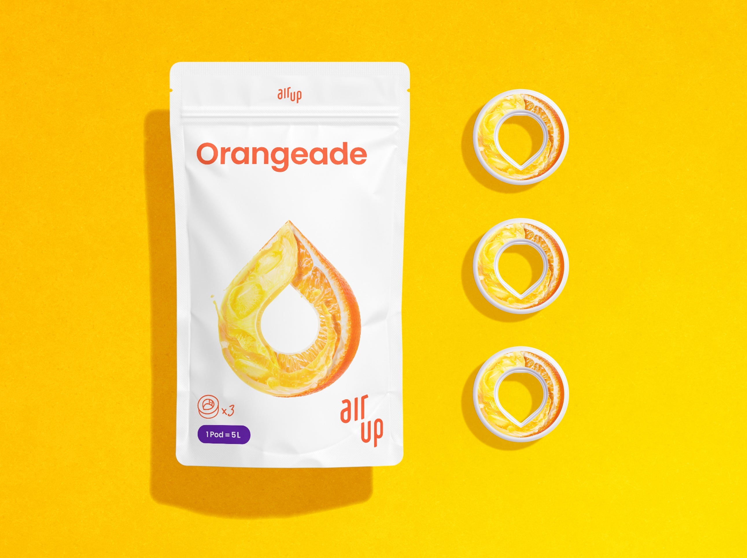 air up®  Pods air up® ORANGEADE (3x) – Heure dorée & Orangeade.