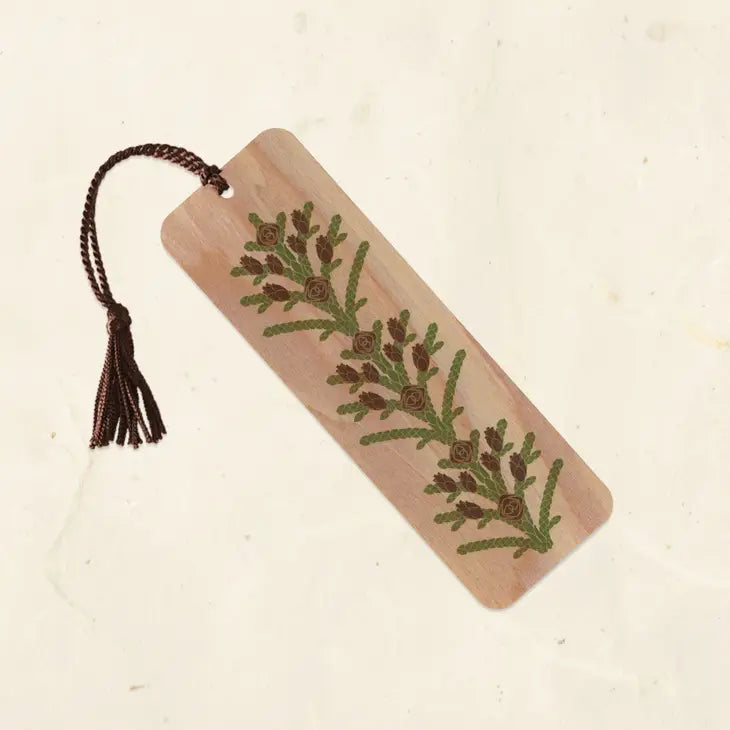Sunflower Wood Bookmark with Tassel Eco-Friendly Fine Art - SymbiOp Garden  Shop