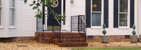 ornamental iron rail curb appeal