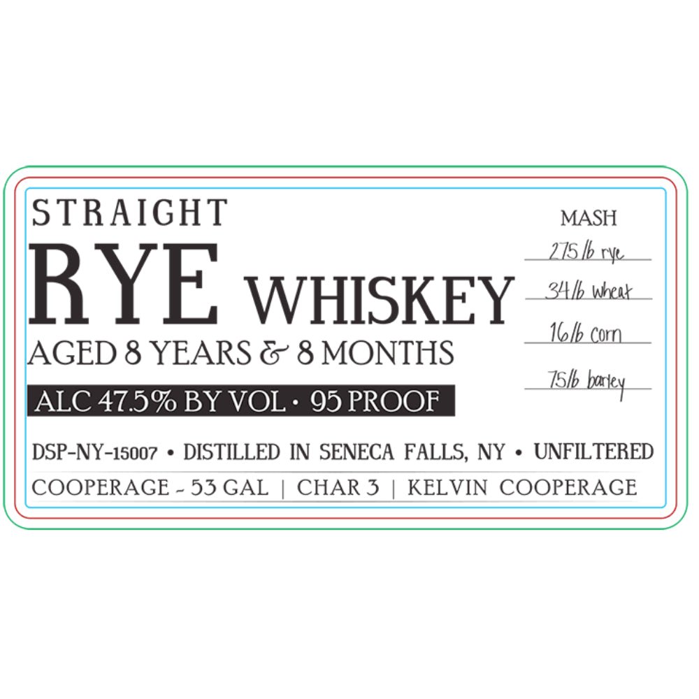 Alder Creek 8 Years 8 Month Straight Rye