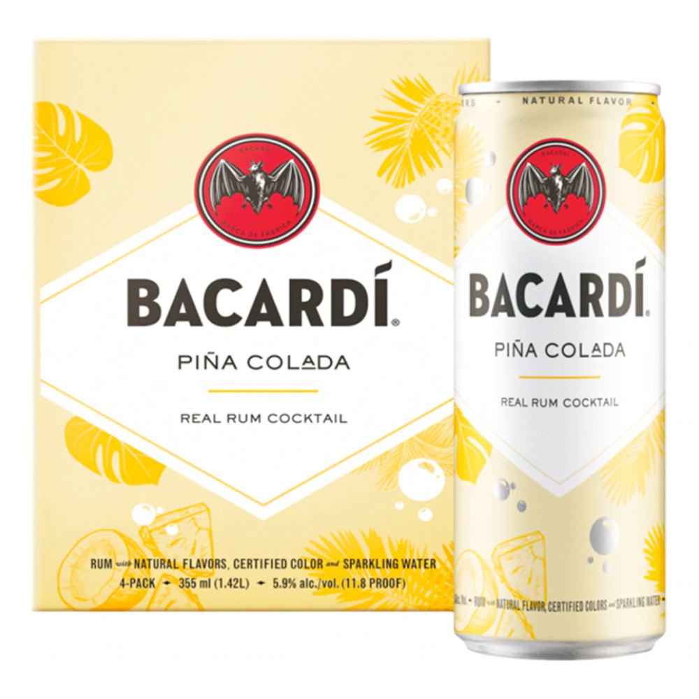 BacardÃ­ PiÃ±a Colada Rum Cocktail 4pk