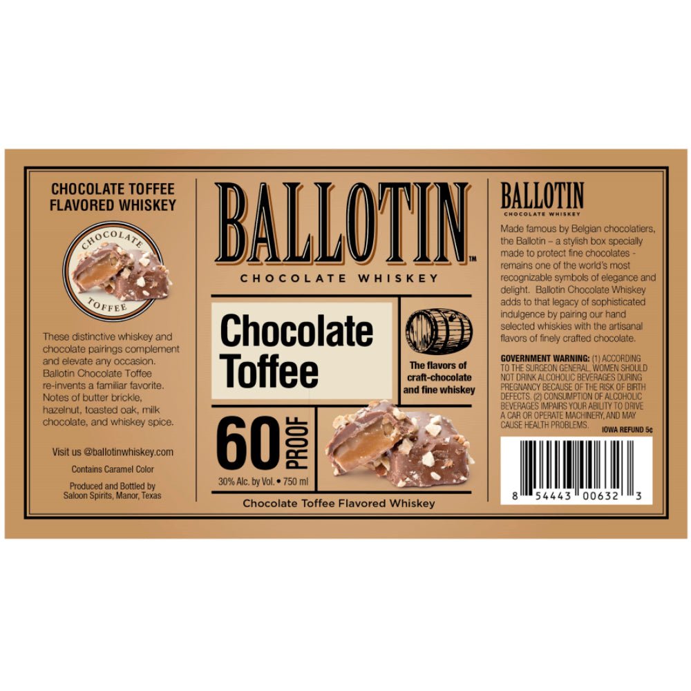 Ballotin Chocolate Toffee Whiskey