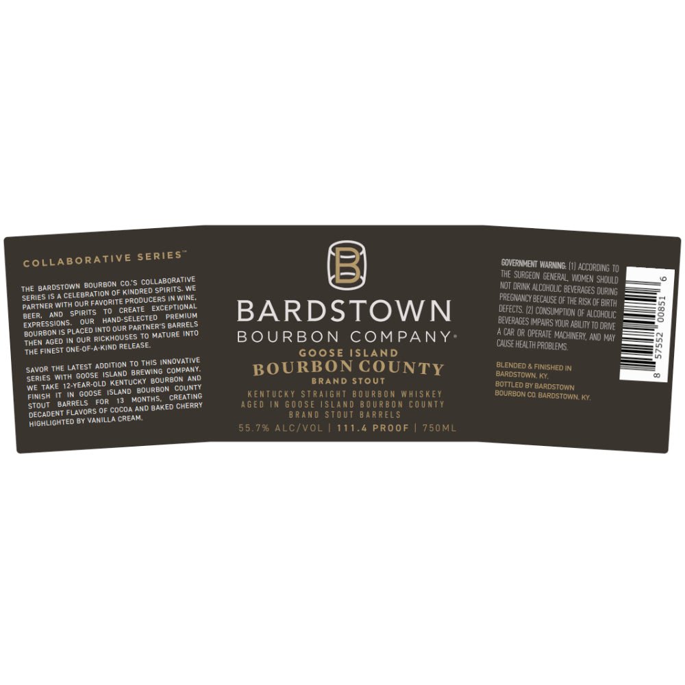 Bardstown Bourbon Collaborative Series Goose Island Stout Cask Strength Bourbon