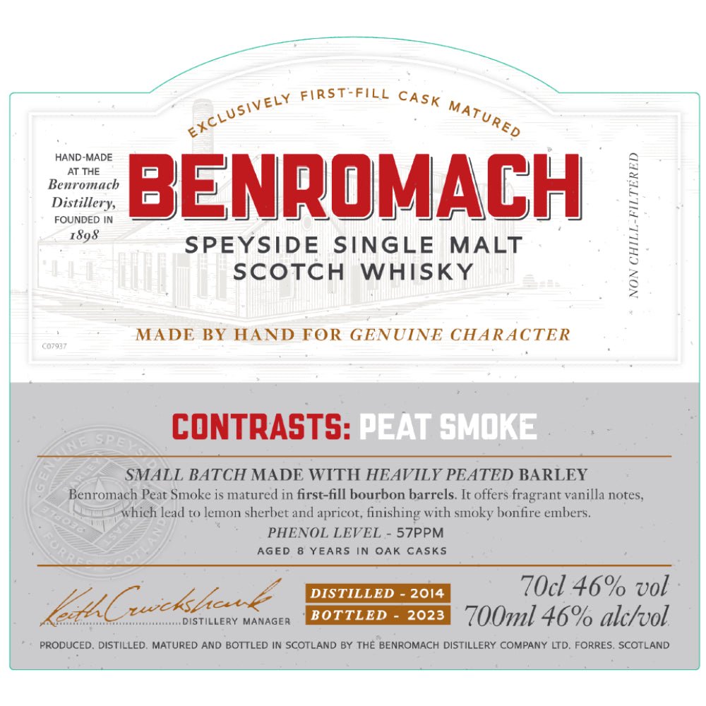 Benromach Contrasts: Peat Smoke 2023 Release