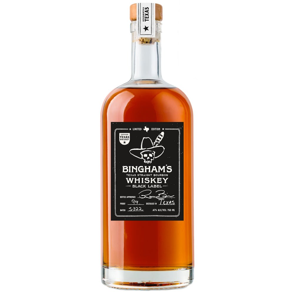 Binghamâs Bourbon Black A Certified Texas Whiskeyâ¢ by Ryan Bingham