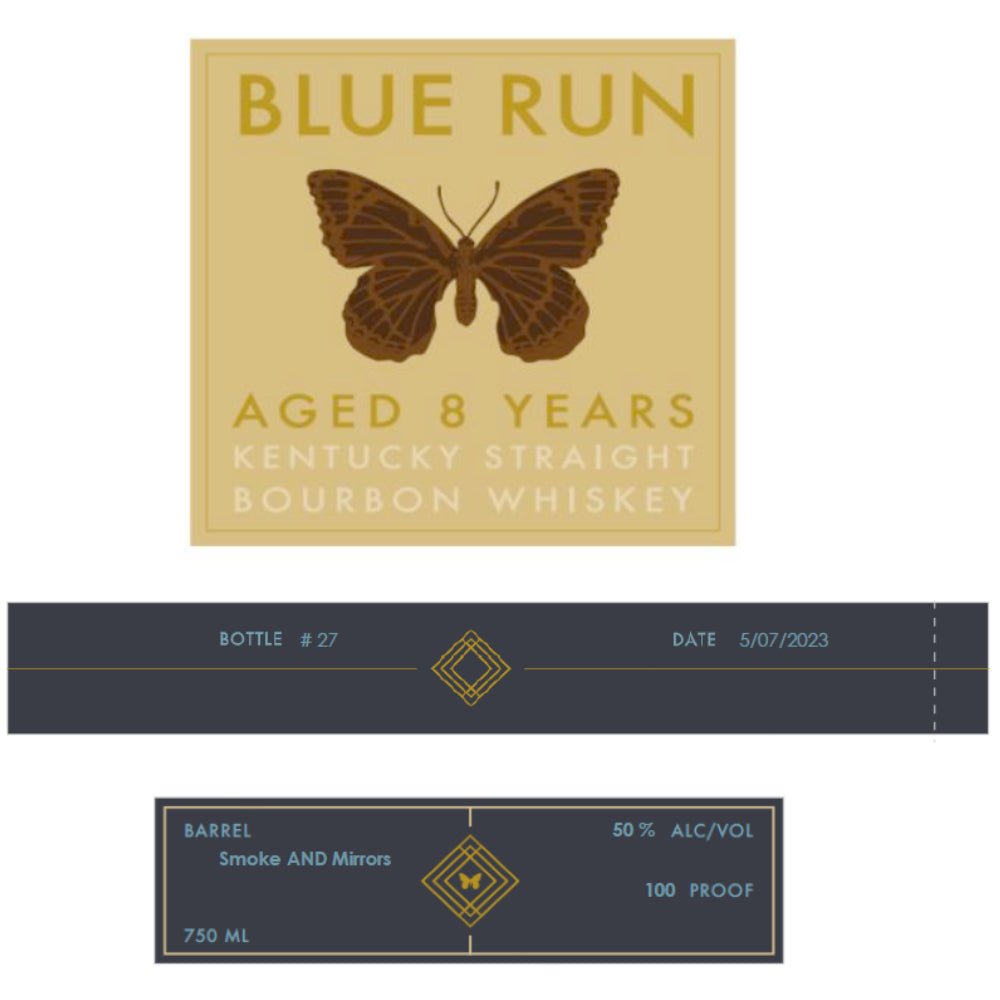 Blue Run 8 Year Old Smoke and Mirrors Straight Bourbon