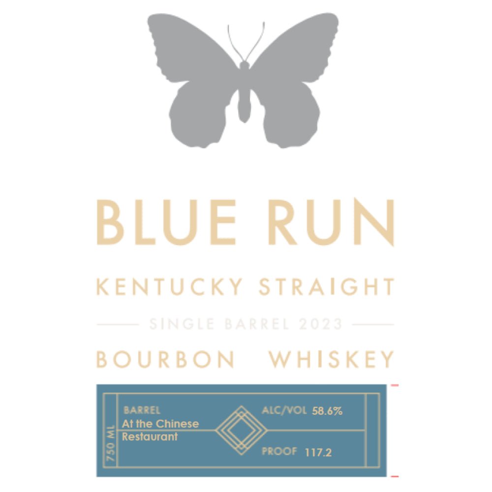 Blue Run âAt The Chinese Restaurant' Single Barrel Bourbon 2023