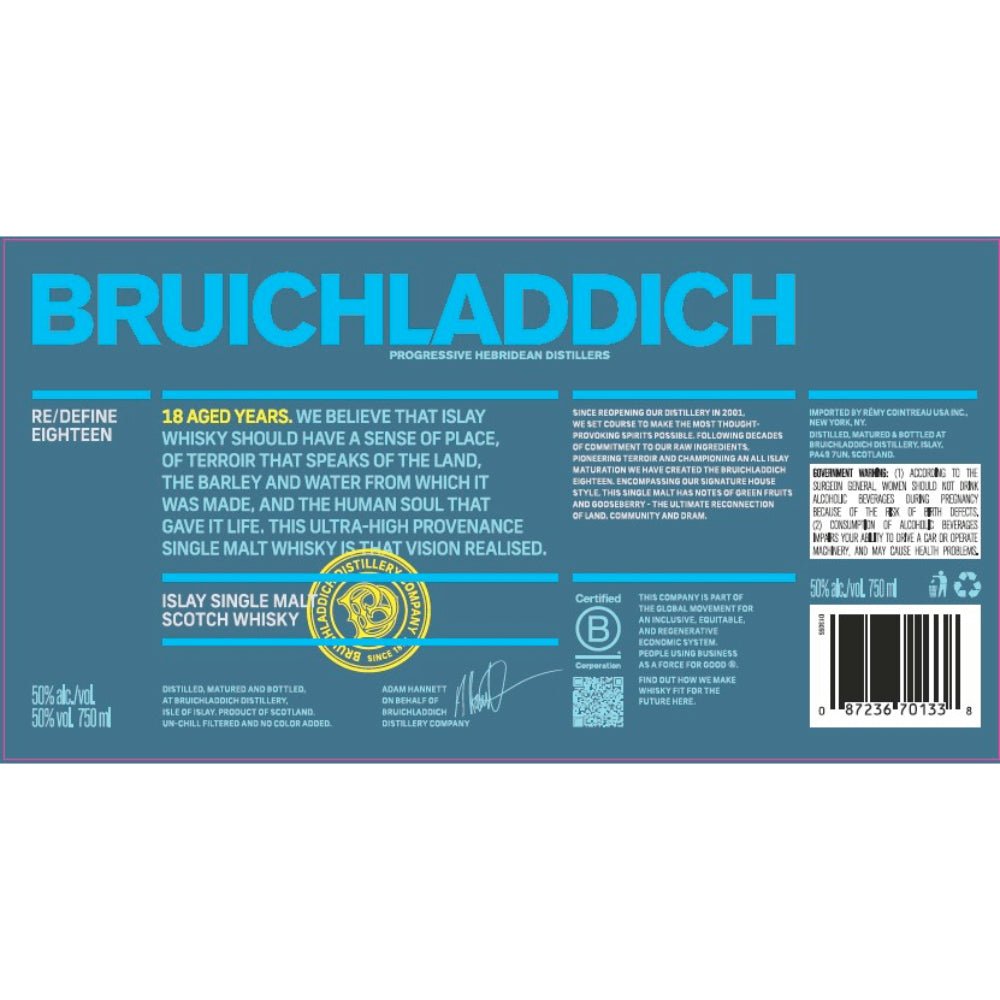 Bruichladdich 18 Year Old