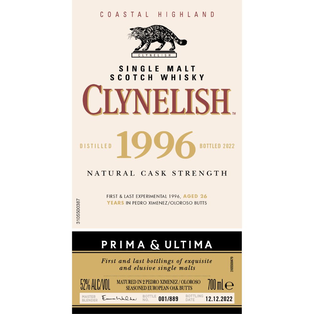 Clynelish 1996 Prima & Ultima Single Malt Scotch 26 Year Old