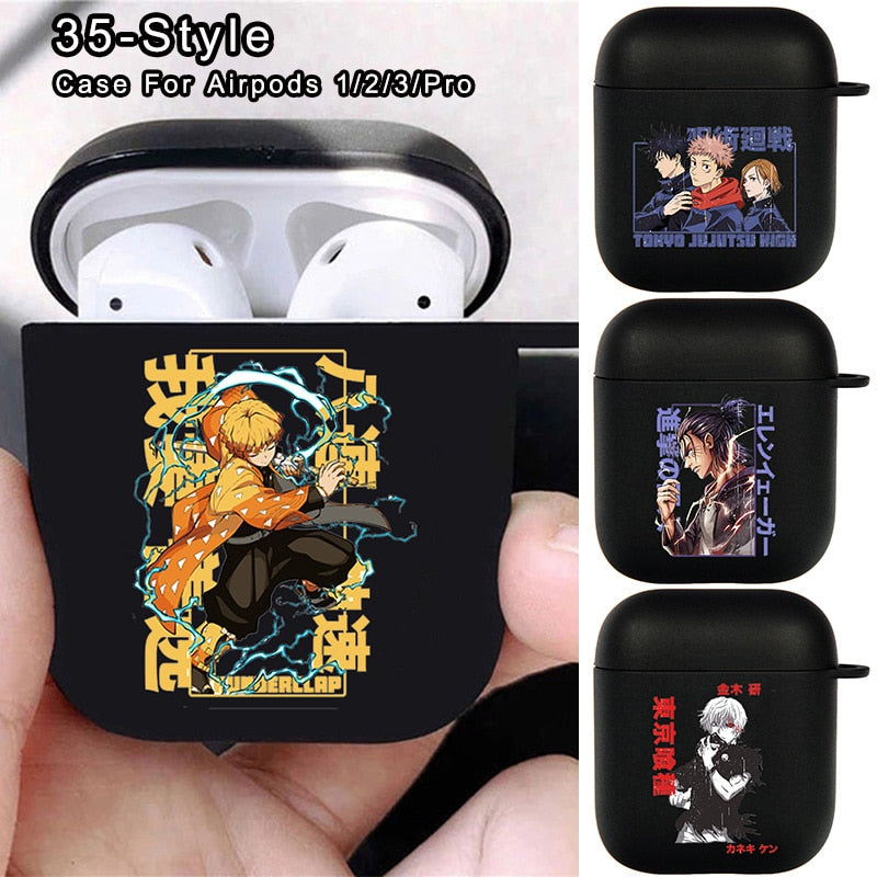 Phoetya Demon Slayer Kimetsu no Yaiba Airpod Case Japanese Anime Airpods  Cover Portable  Protective Silicone Skin Cover CaseStyle 5  Amazonin  Electronics