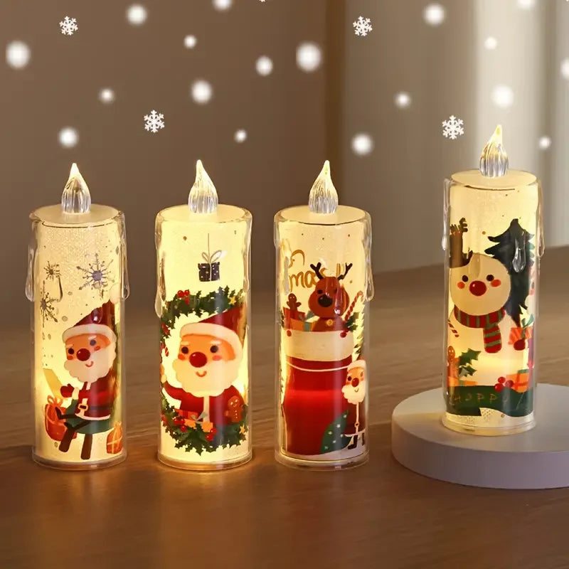 Bougies LED de Noël