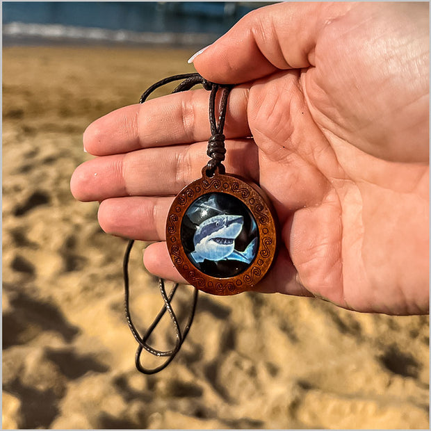 turtle and shark tracking necklace