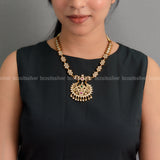 CZ Bali Pendant Necklace - 0611