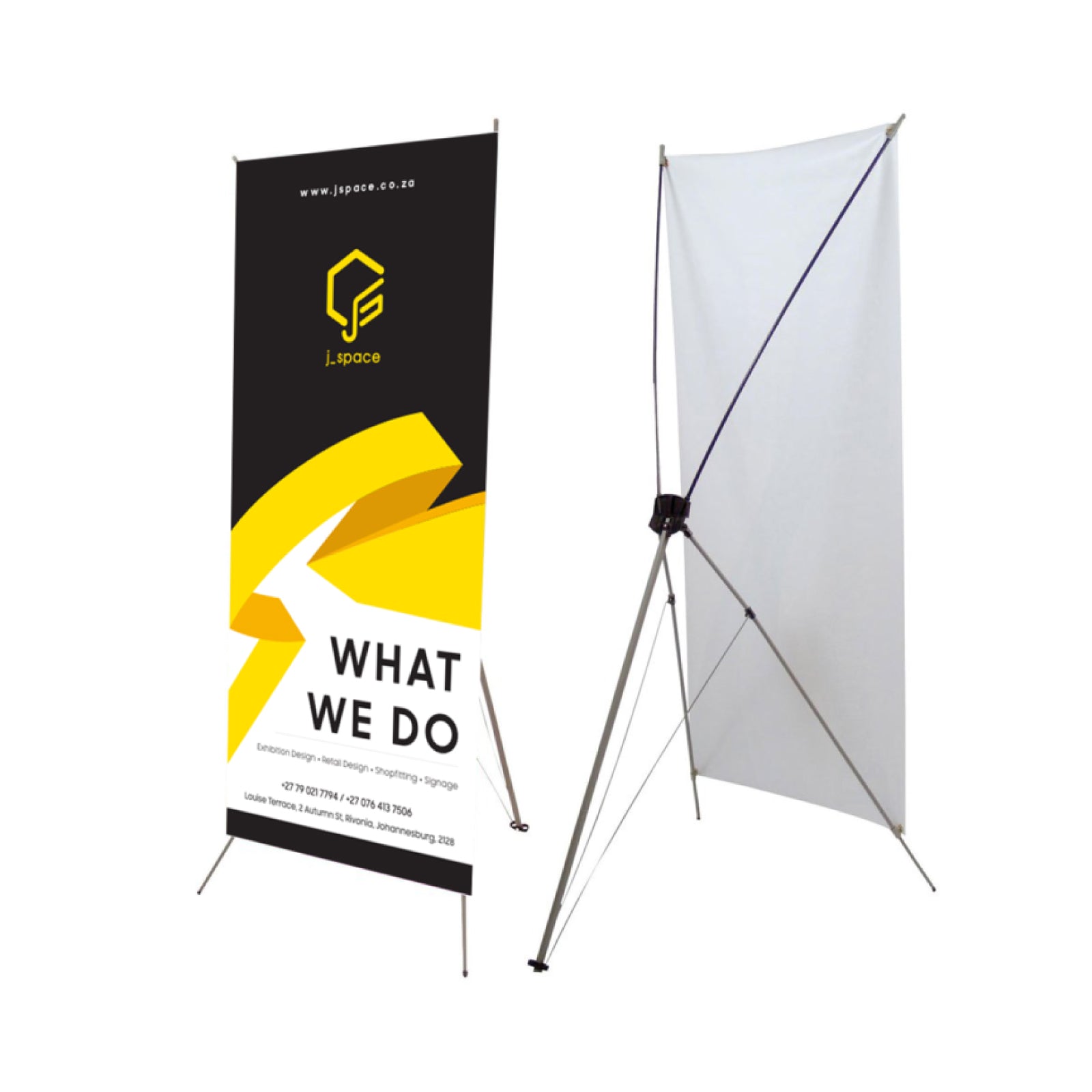 X-Frame Banner Stand with Matte Vinyl Banners | Zoom Printing