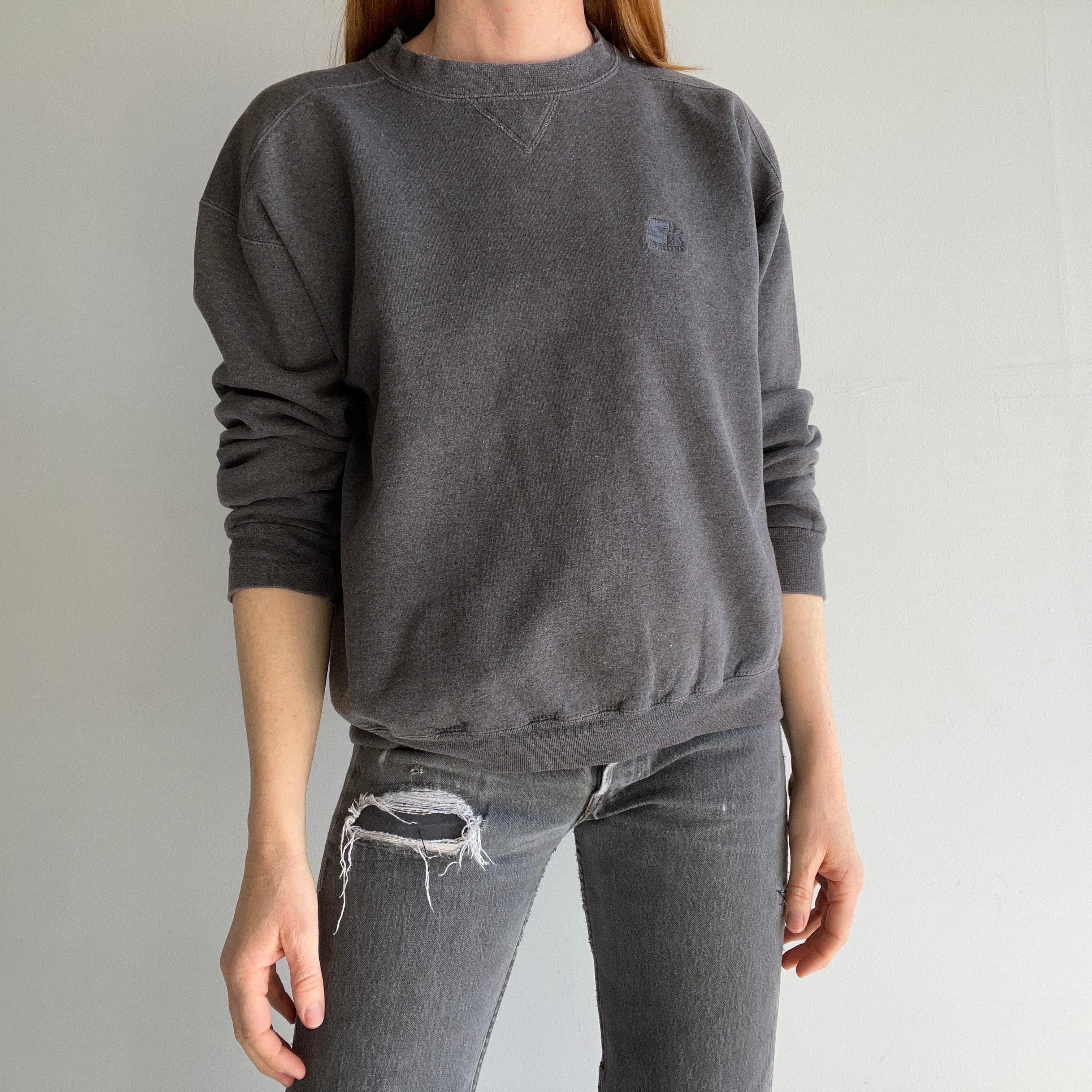 1990s Dark Gray Starter Brand Sweatshirt – Red Vintage Co