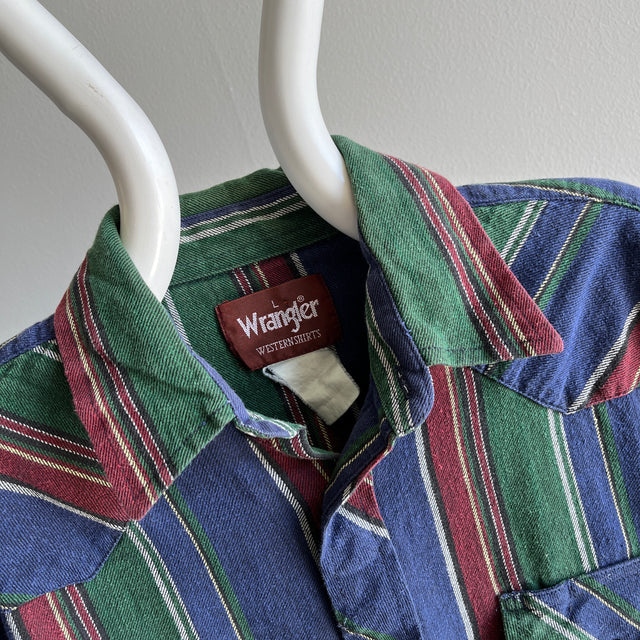 1990s Wrangler Western Cowboy Shirt – Red Vintage Co